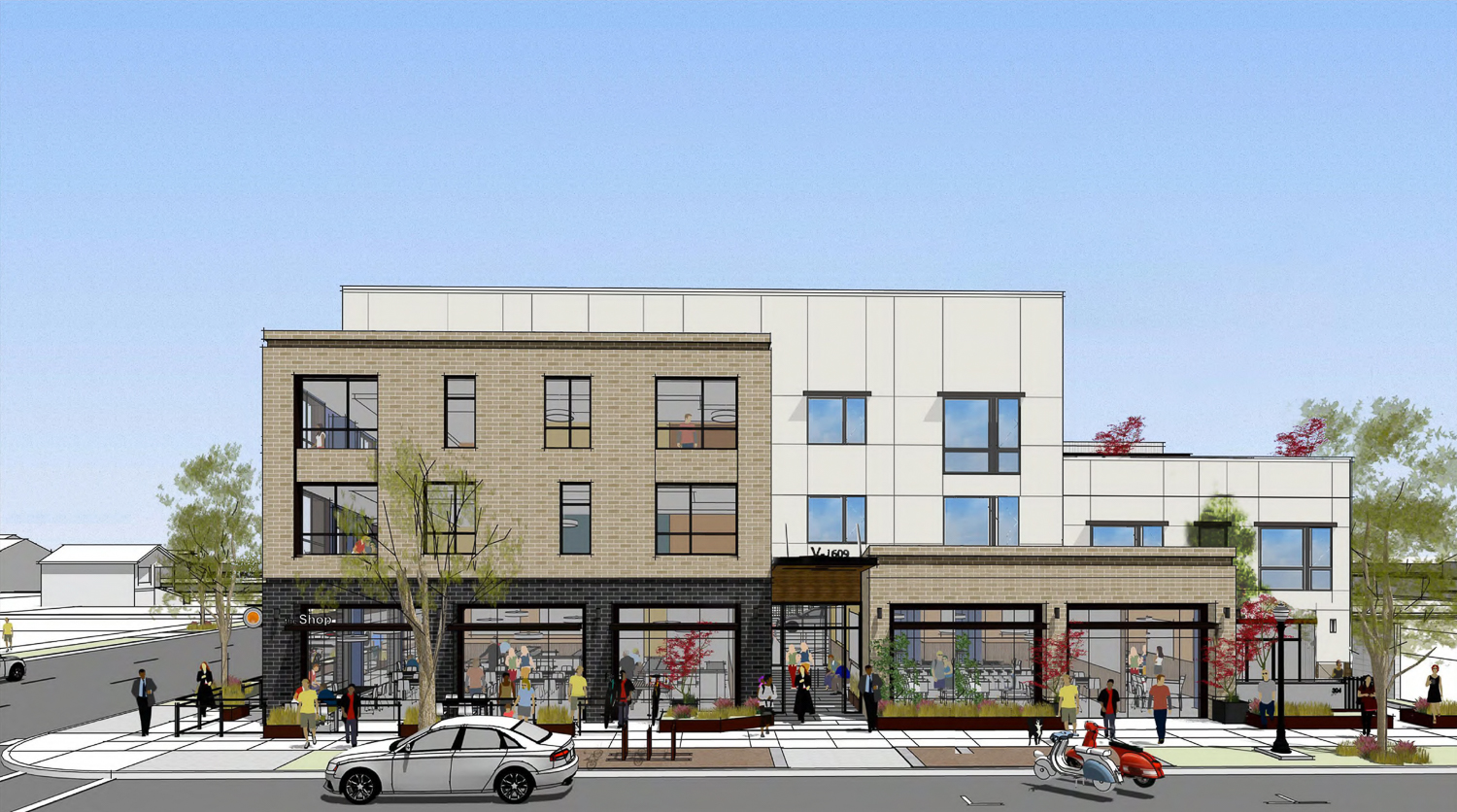 2131 16th Street south view, rendering by LCA Architects