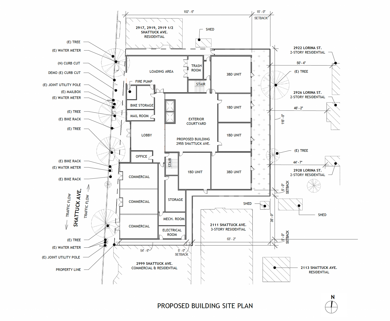 2955 Shattuck Avenue floor plan, illustration by Studio KDA