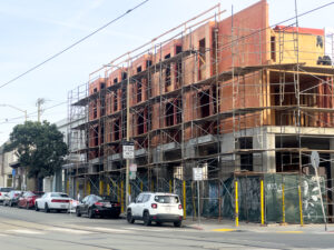 3945 Judah Street bay window facade forming, image by author