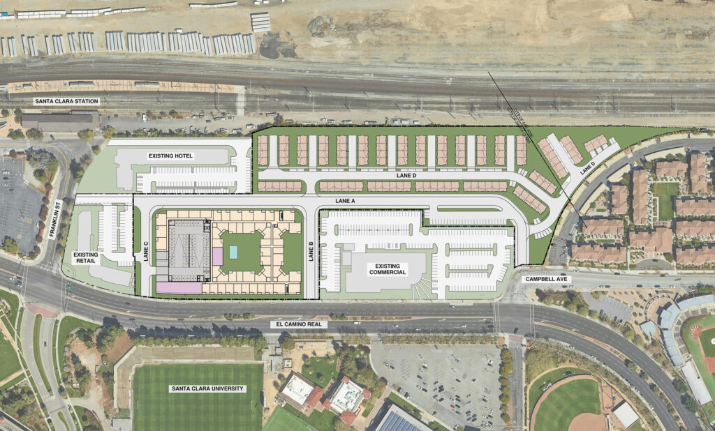 Proposed site map of El Camino Real