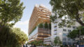 New Hospital Parnassus Heights view from along Parnassus Avenue, rendering by Herzog & de Meuron