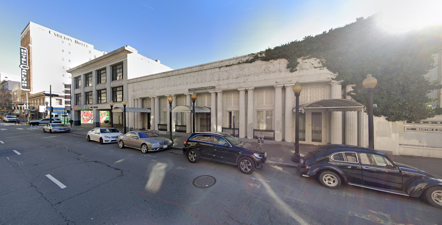 1101 Sutter Street (left) and 1123 Sutter Street (right), image by Google Street View