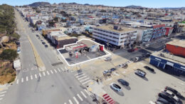 1200 La Playa Street gas station, image by Google Satellite