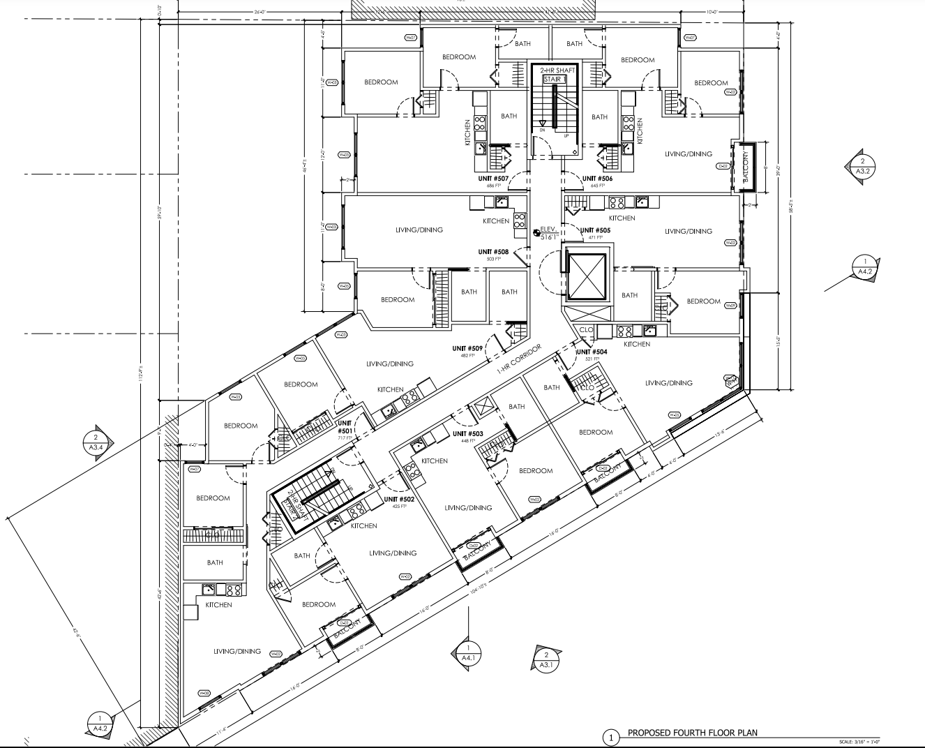 5425 Mission Street Proposed Fourth Floor Plan