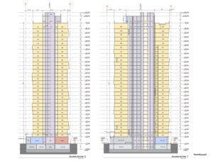 598 Bryant Street vertical elevation, illustration by BDE Architecture