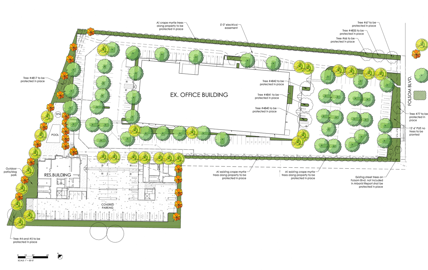 8581 Folsom Boulevard site map, illustration by NeoTeric