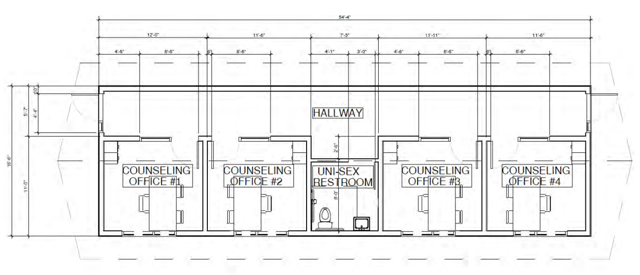 Office Building Floor Plan at 4801 Coliseum Way