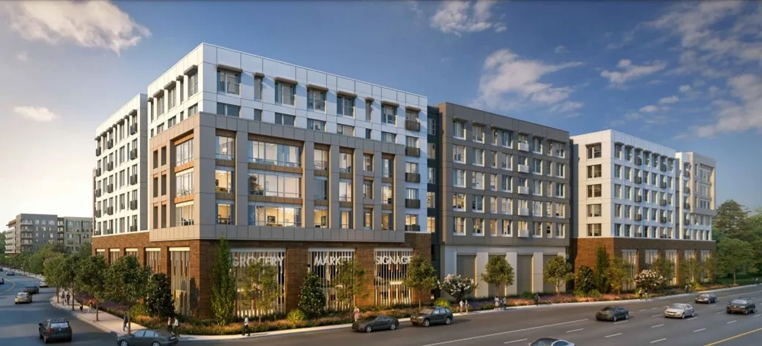 Seely Avenue apartment building, rendering by KTGY Architecture + Planning