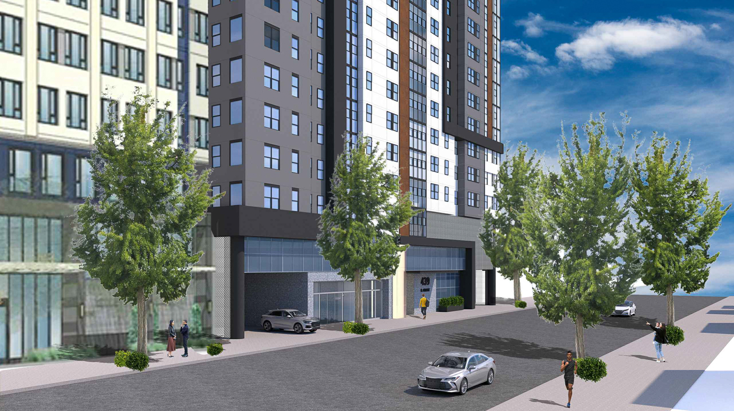 439 South 4th Street streetscape view, rendering by SCDC