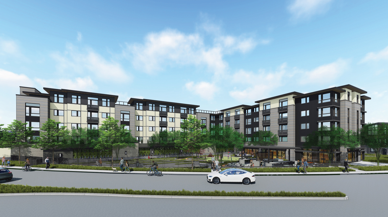 Northgate Town Square Residential 1, rendering by Studio T Square