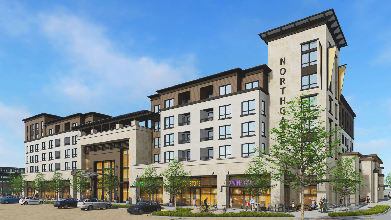 Northgate Town Square Residential 6, rendering by Studio T Square
