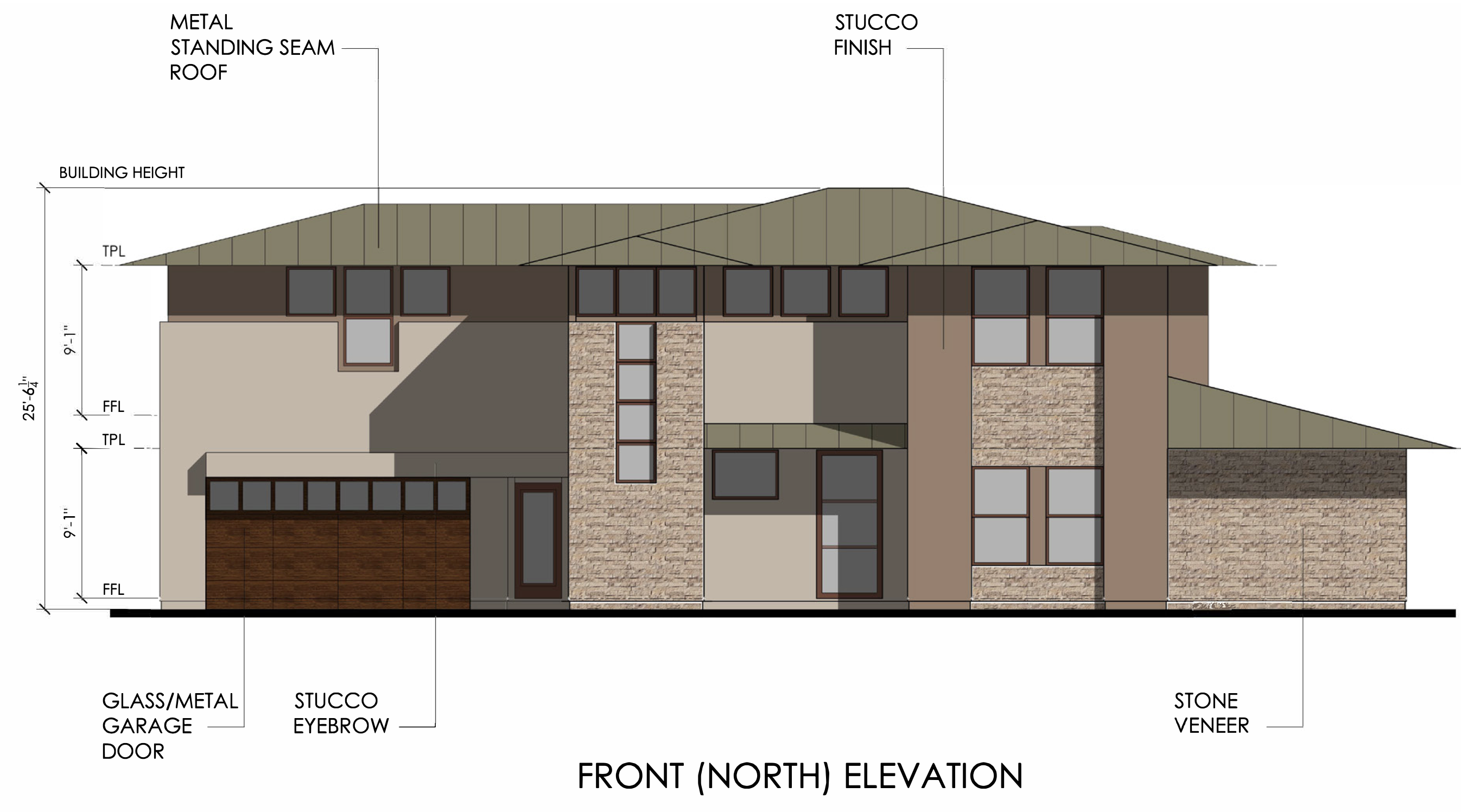 1655 Lincoln Avenue Unit Type 3 Front Elevation