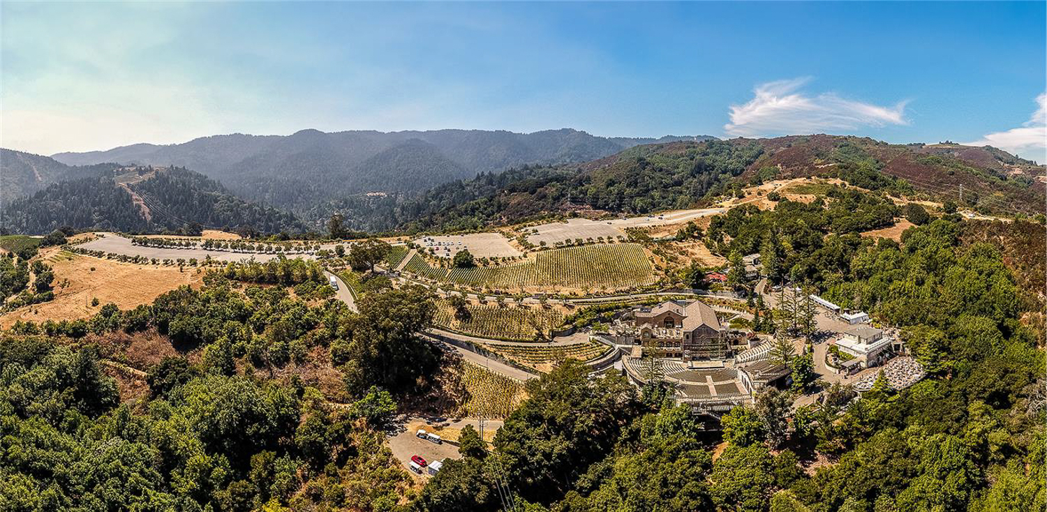 Mountain Winery aerial view, image shared by Dahlin Group