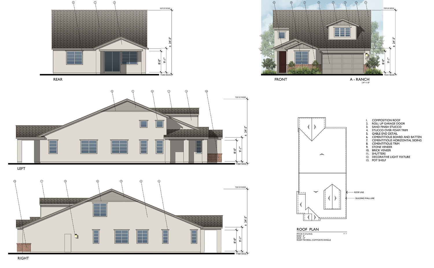 15395 Sycamore Drive ranch-style home, illustration by Bassenian Lagoni Architecture + Planning