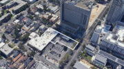 262 East Santa Clara Street presumed parcel outline, image via Google Satellite