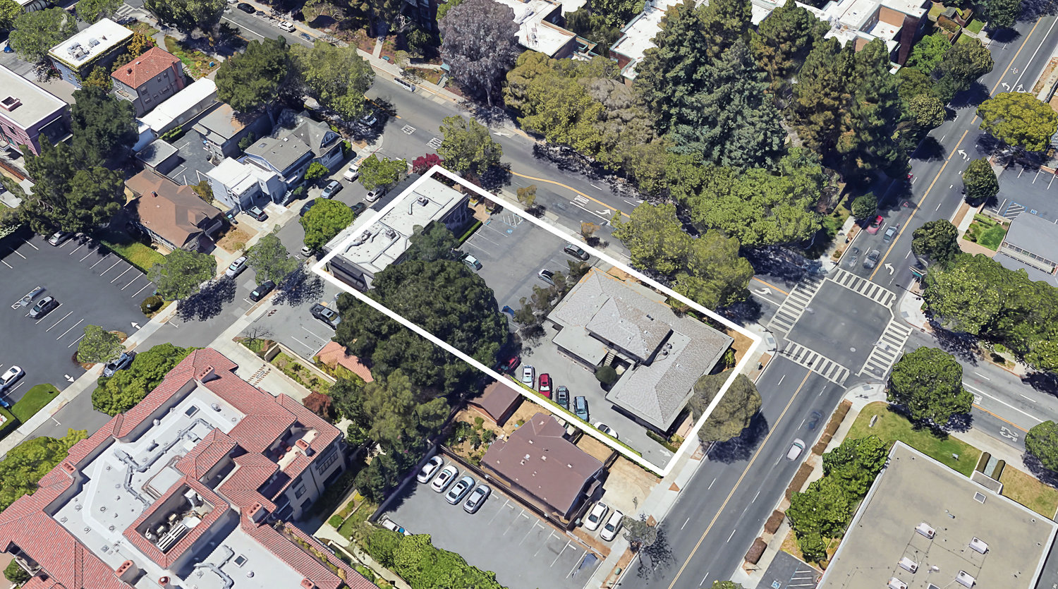 660-680 University Avenue and 511 Byron Street, image by Google Satellite