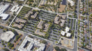 Walnut Creek Executive Park outlined approximately by YIMBY, image via Google Satellite
