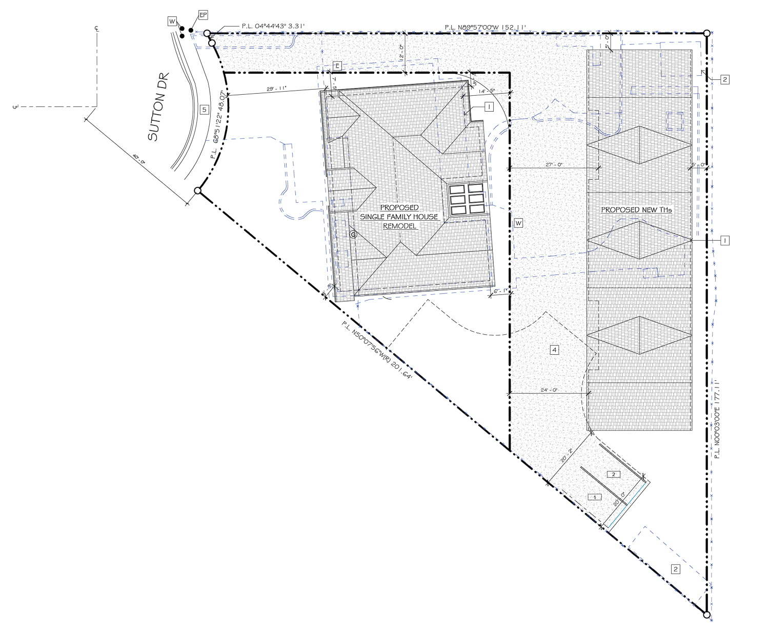 14936 Sutton Drive site map, illustration by TDDG