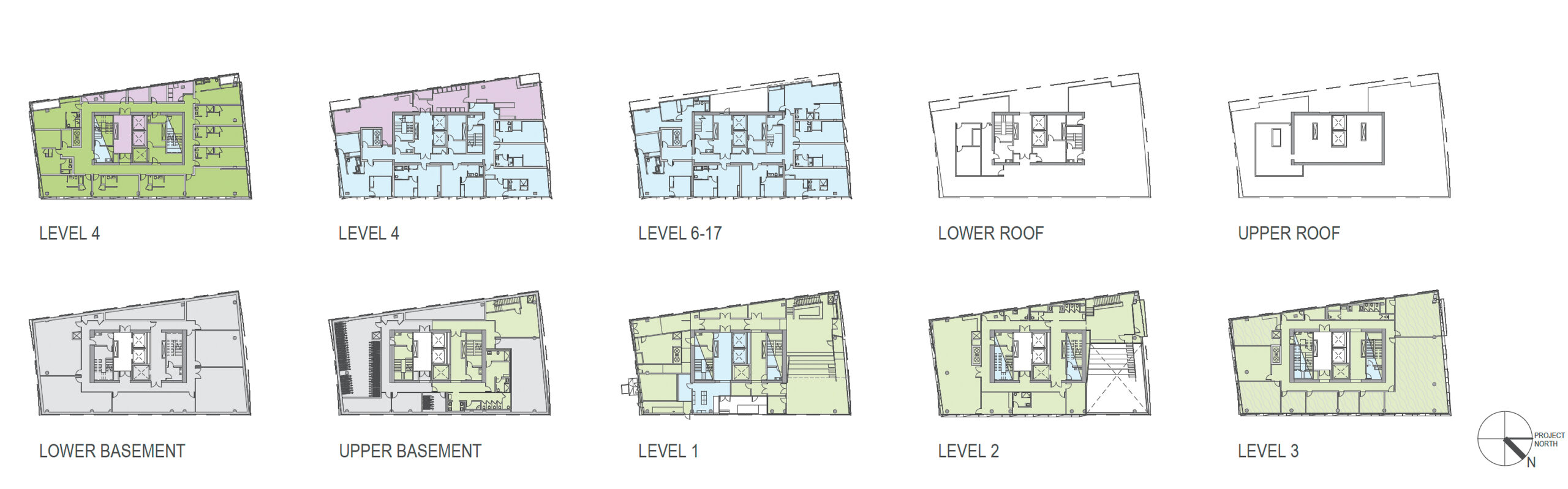 1687 Market Street floor plans, illustration by Mark Cavagnero Associates