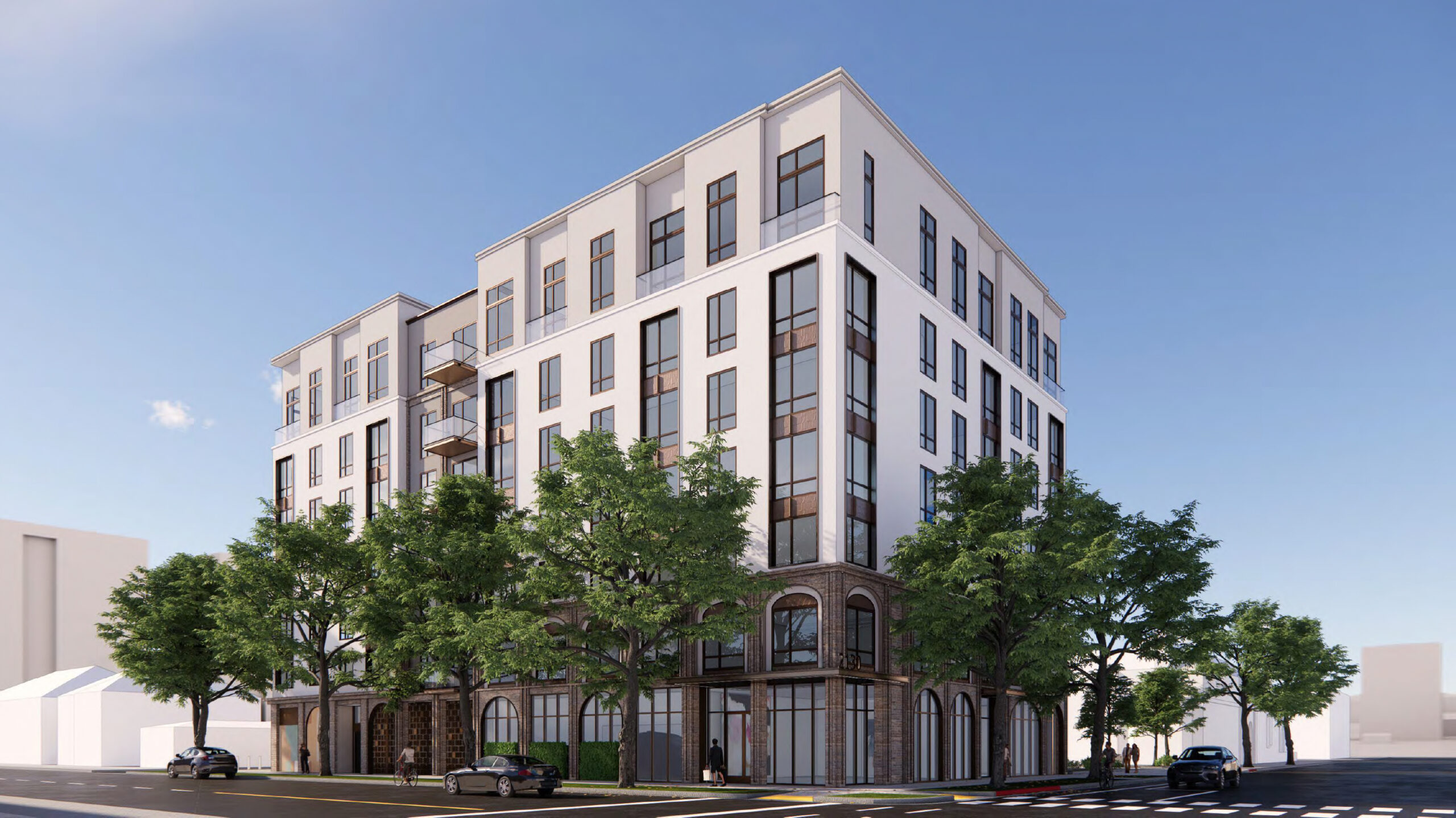 2130 J Street along 22nd and J Street, rendering by LPAS Architecture + Design