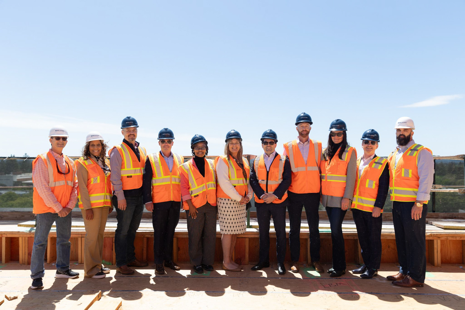 420 Mendocino Avenue topping out ceremony, image by Related California