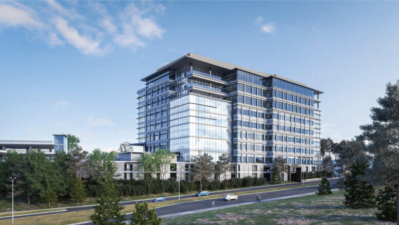 455 Hickey Boulevard office iteration, rendering by DES