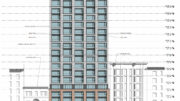 550 O’Farrell Street front view, elevation by HGA