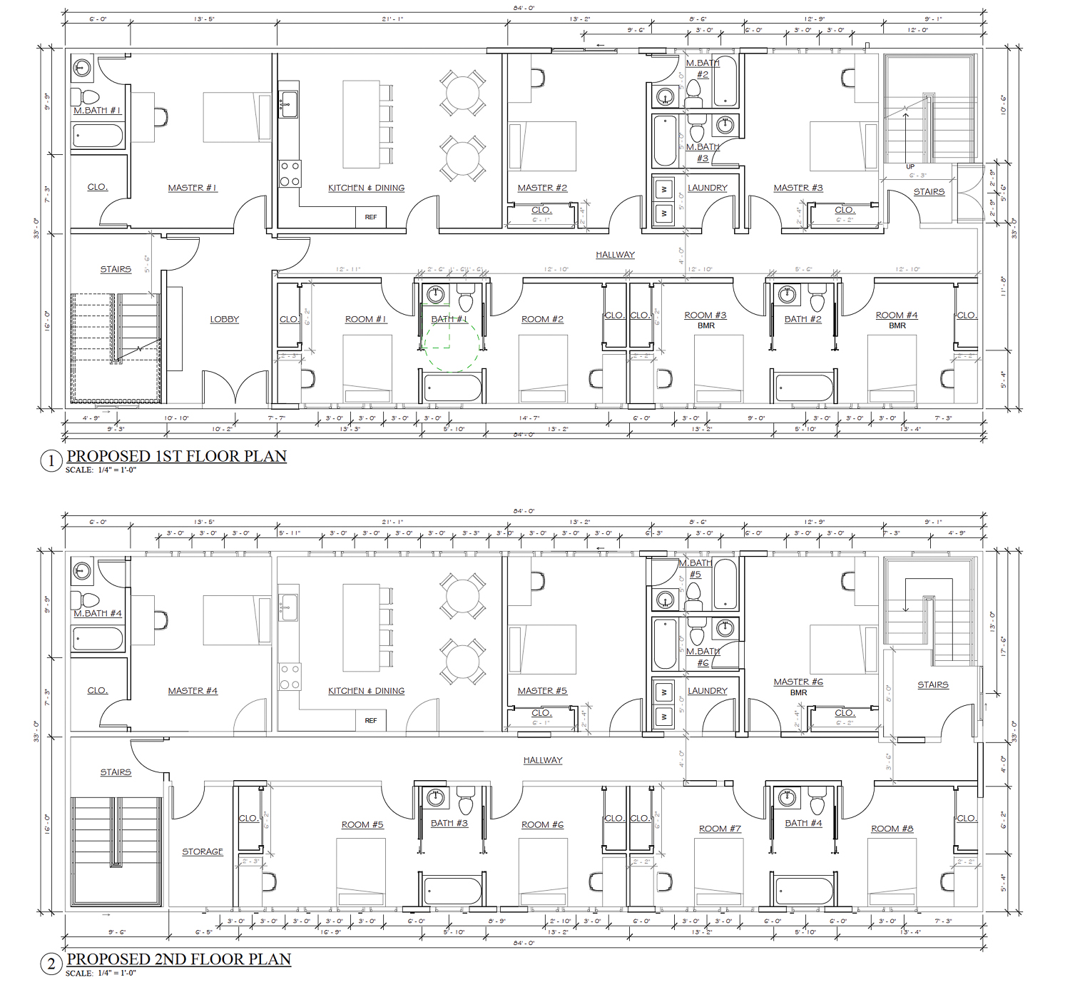97 Boston Avenue proposed floor plans, illustration by TDDG