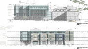 Heritage on the Marina updated facade elevations, illustration by HKS Architects