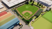 Oakland Ballers Baseball Field overview, rendering by Enscape for Canopy Team