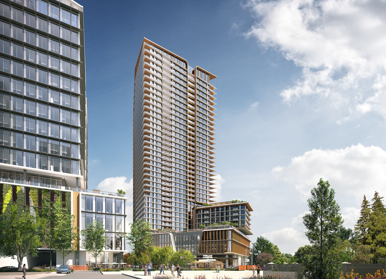 Willow Park apartment tower, rendering by Solomon Cordwell Buenz
