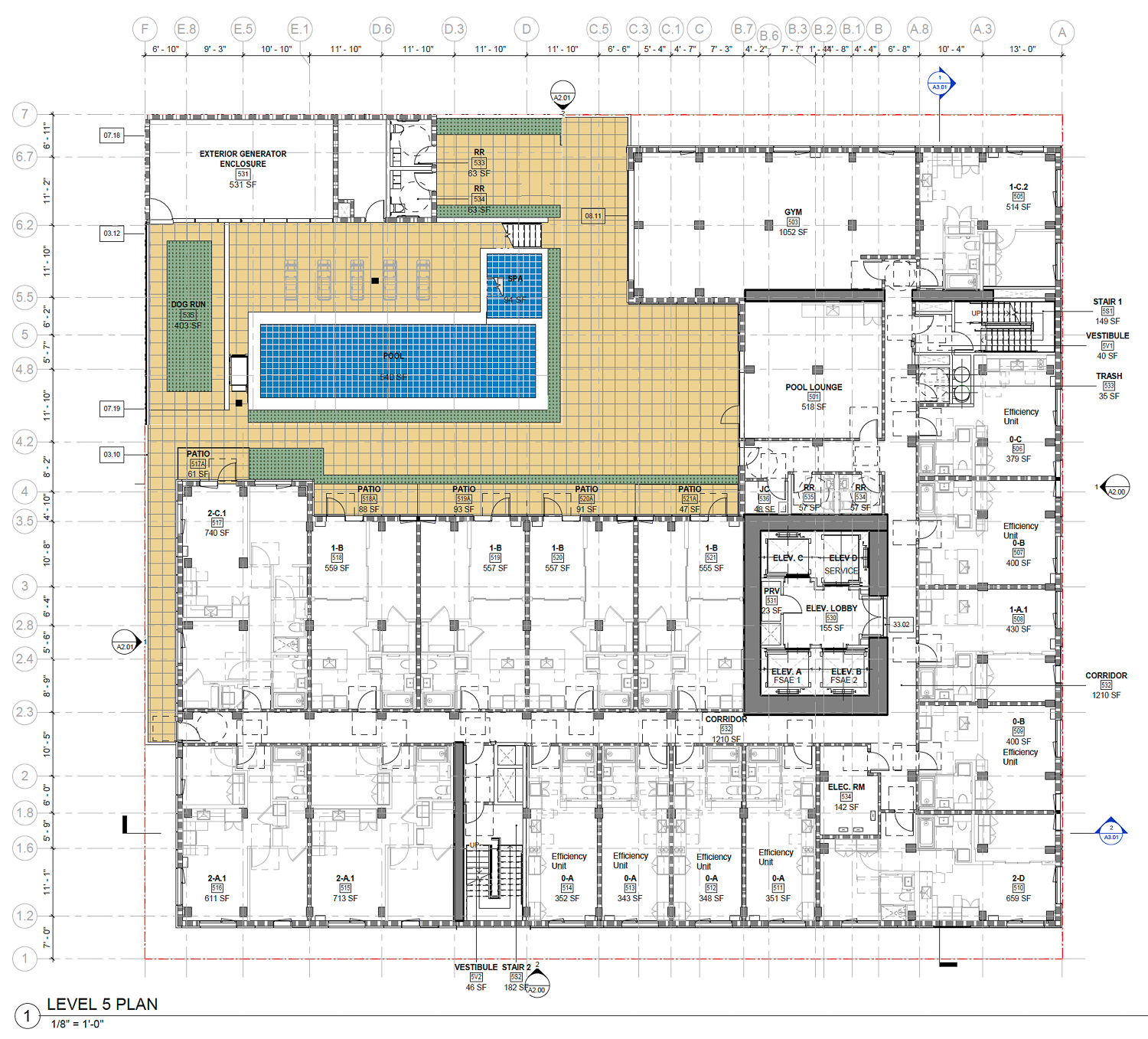 1523 Harrison Street fifth-level floor plan, illustration by oWow