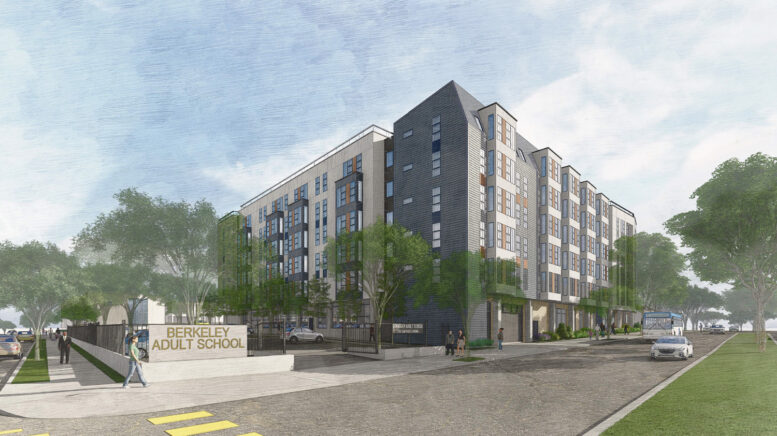 1701 San Pablo Avenue north-west view, rendering by 1701 San Pablo Avenue