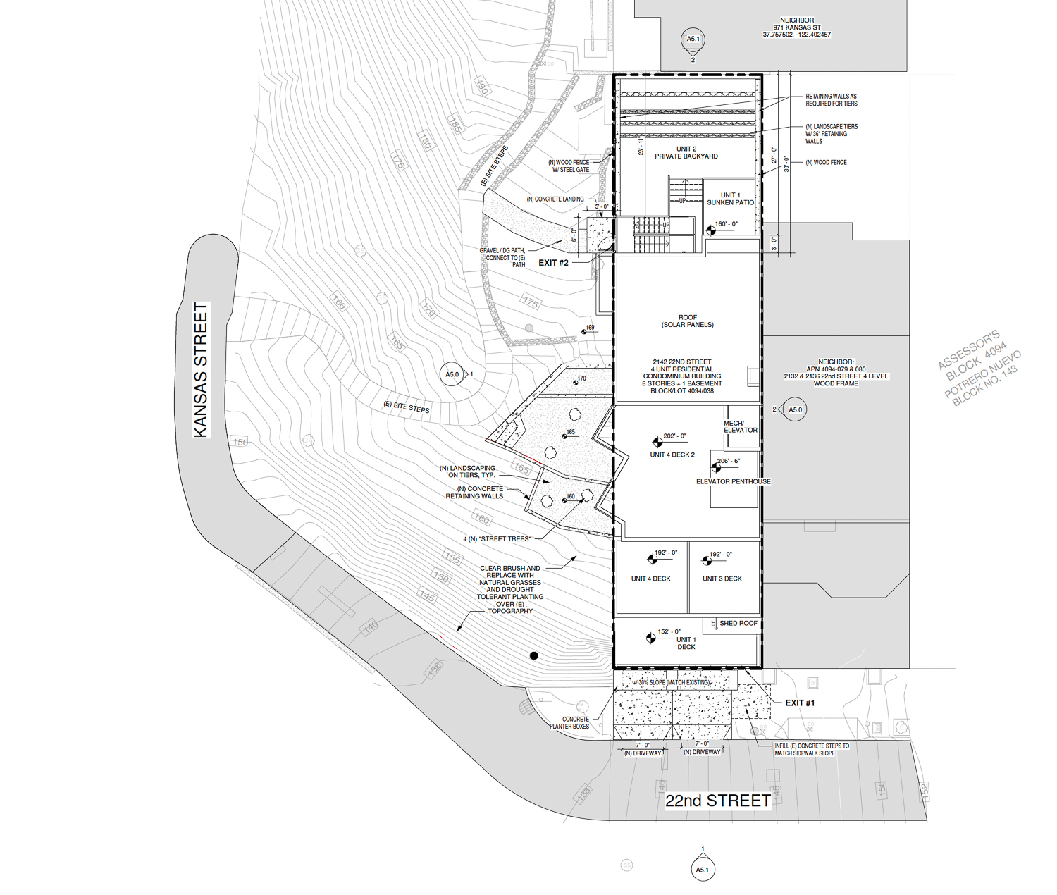 2142 22nd Street site map, illustration by Studio Banaa