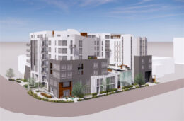 3705 Haven Avenue aerial view, rendering by Levy Design Partners