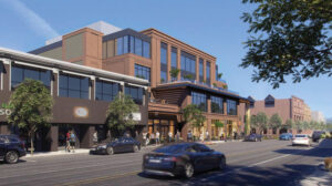 57 South B Street pedestrian view from across the street, rendering by RMW