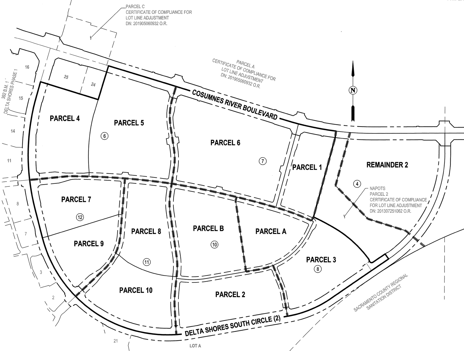 Delta Shores Circle masterplan, illustration by Dahlin Group