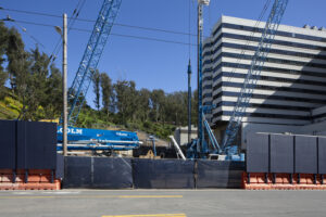 Parnassus Heights construction site entry, image by Andrew Campbell Nelson