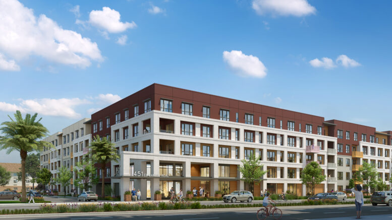 University Station apartments, illustration by KTGY