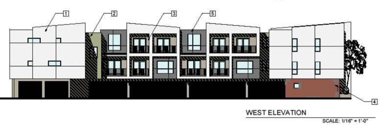 1523 E Street circa 2007, illustration by Darryl Chinn Architects