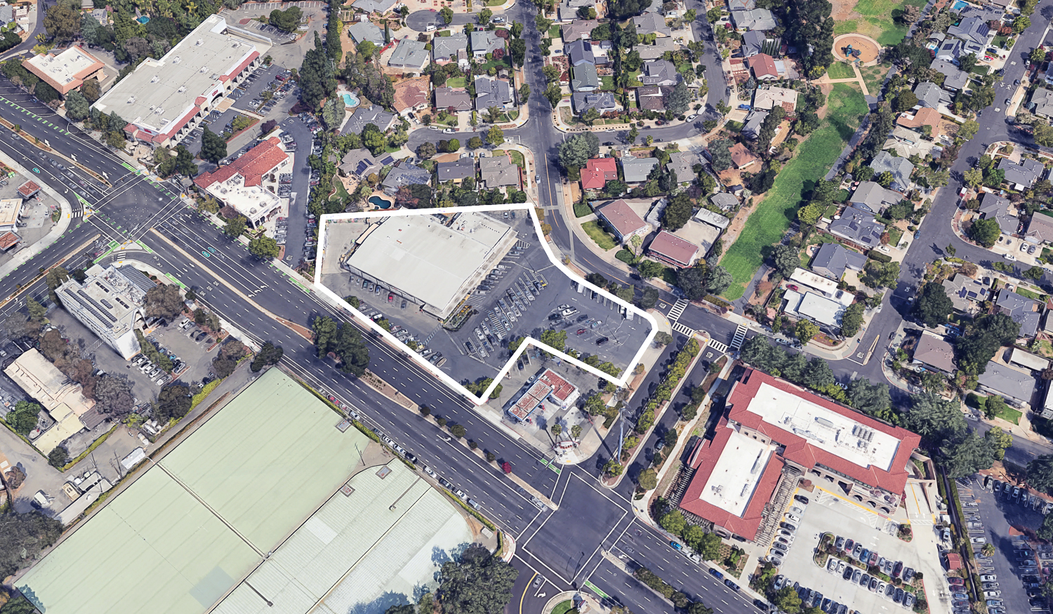 15300 Los Gatos Boulevard, image via Google Satellite