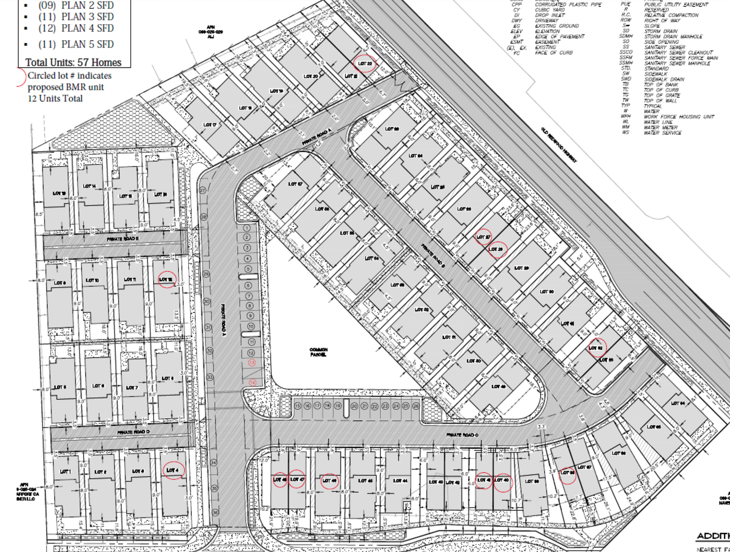 175 Airport Boulevard site map, illustration by WHA