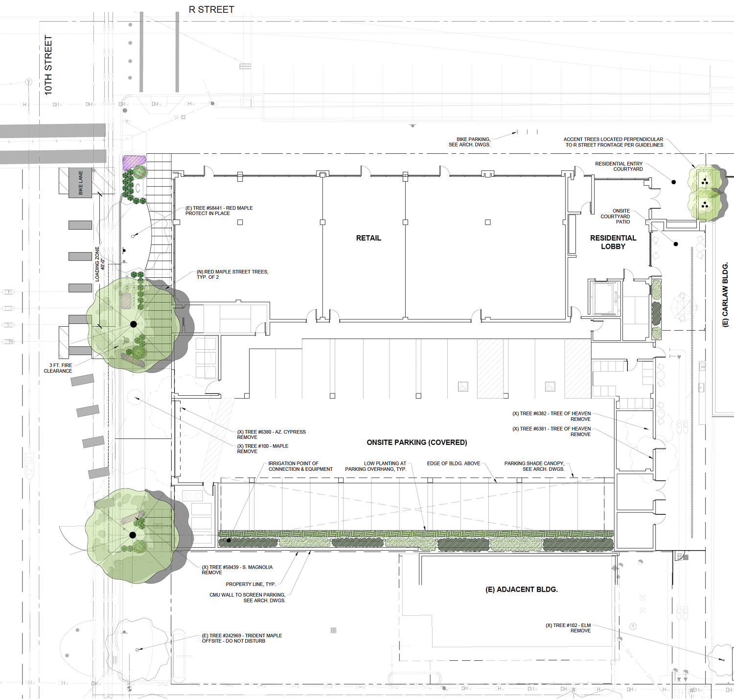 1801 10th Street floor plans, illustration by HRGA