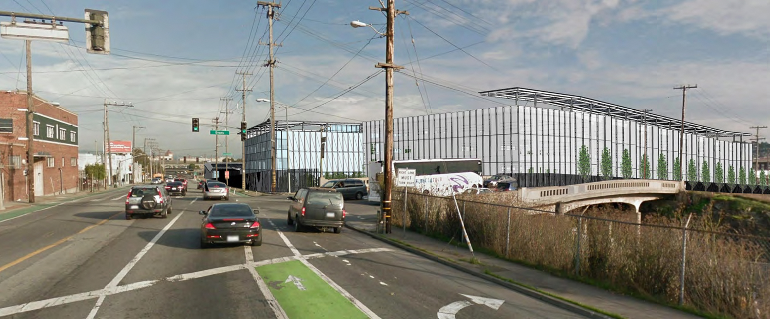 2000 Marin Street seen from Cesar Chavez Street and Evans Avenue, illustration by SF Public Works