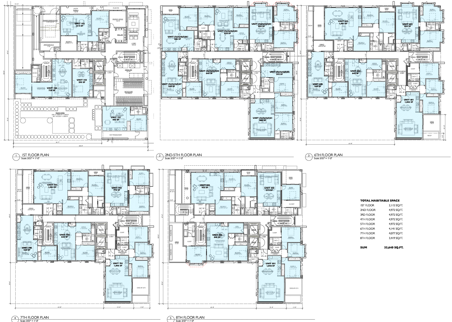 3601 Lawton Street floor plans, illustration by Kip Coleman Architecture