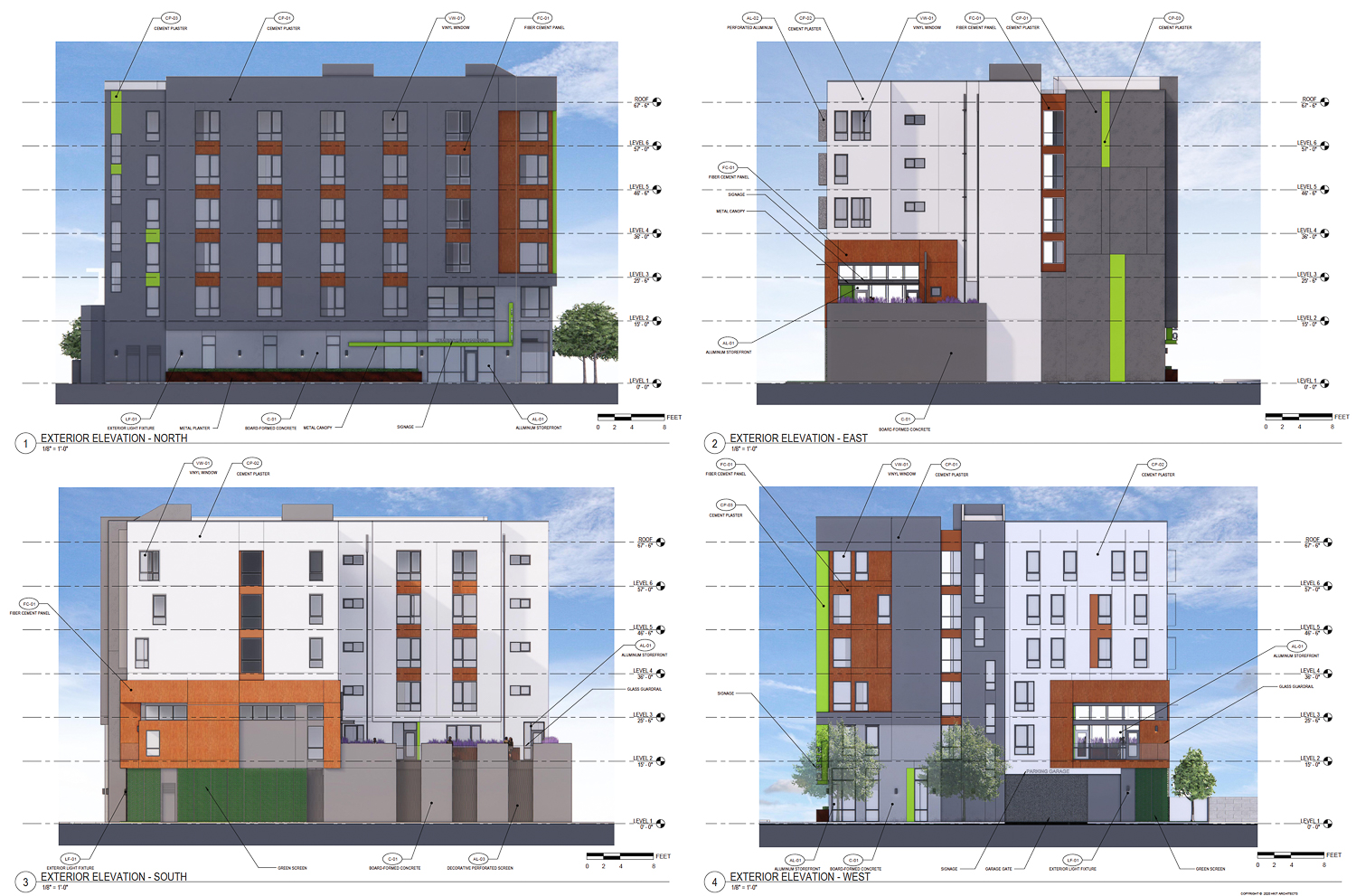 3720 Telegraph Avenue, elevations by HKIT Architects