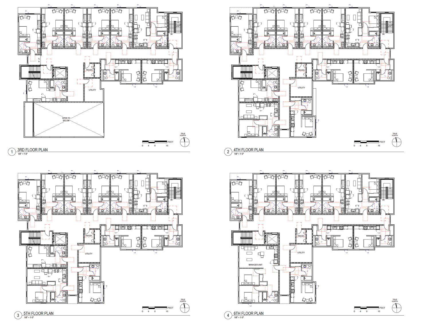 3720 Telegraph Avenue floor plans, illustration by HKIT Architects