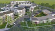 4452 Rosewood Drive aerial view, rendering by PYATOK