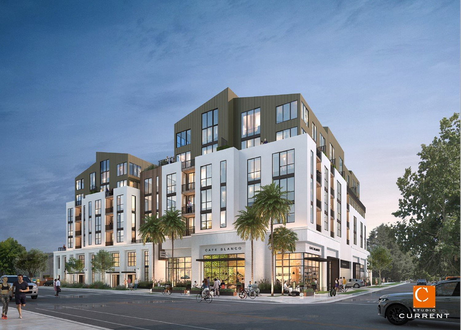 940 Willow Street pedestrian view, rendering by Studio Current