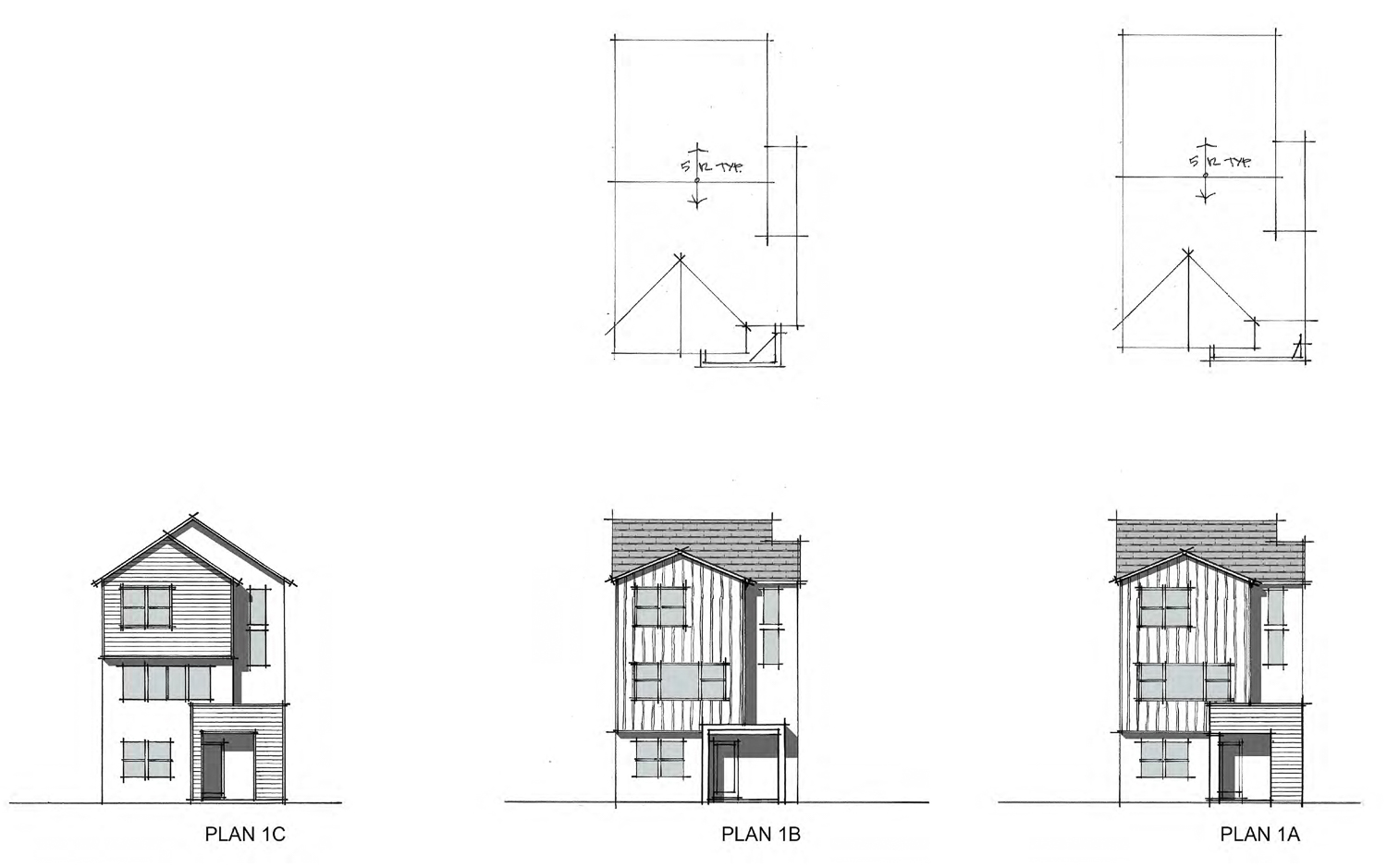 Bishop Ranch 11 single-family home elevation, illustration by SDG Architects